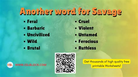What is another word for Savage? | Example Sentences with Savage ...