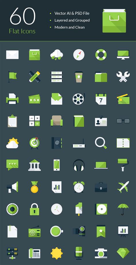 Modern Flat Icons - graphberry.com