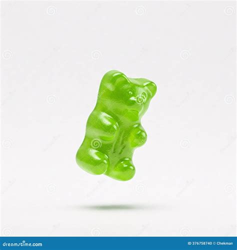 Green Gummy Bear.Jelly Healthy Candies. Delicious Vitamins. Vector ...