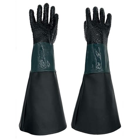 HOLDWIN Rubber Sandblaster Gloves for Abrasive Blasting be Used on ...