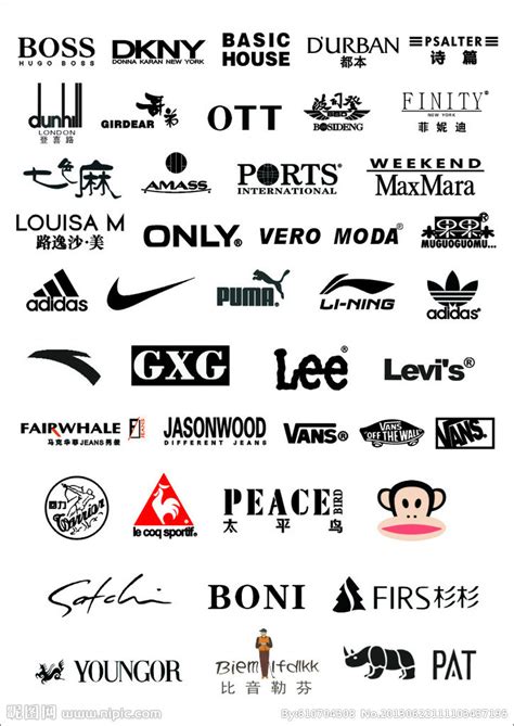 世界名牌衣服品牌标志有哪些？