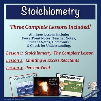 Image result for Stoichiometry Lessons