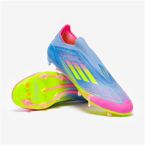 adidas F50 Elite Laceless Firm Ground - Blue Fusion/Lucid Lemon/Lucid ...