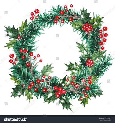 Christmas Wreath Drawing