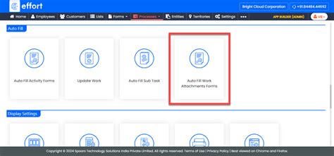 Configure Auto Fill Work Attachments Forms From Work Fields