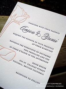 Wedding Invitations Vancouver Bc by Adventures In Letterpress Letterpress Stationery Wedding Invitations Vancouver Bc