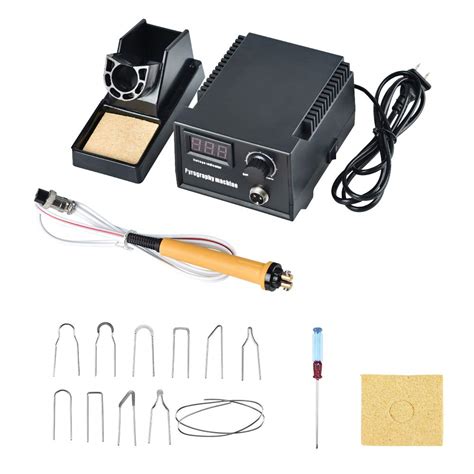 Buy Wood Burning Kit, English Panel 60W Pyography Wood Burning Tool Kit ...