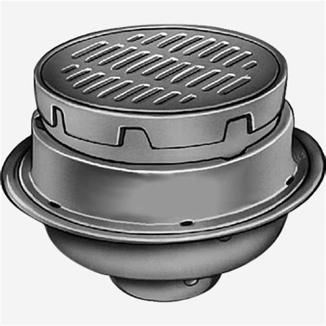 Medium Duty Floor Drains with 12" Adjustable Round Tops | Woods & Jaye