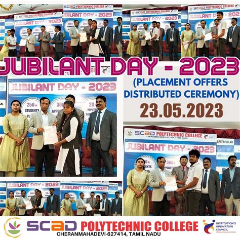 Jubilant day 2023 | SCAD POLYTECHNIC COLLEGE, Tirunelveli