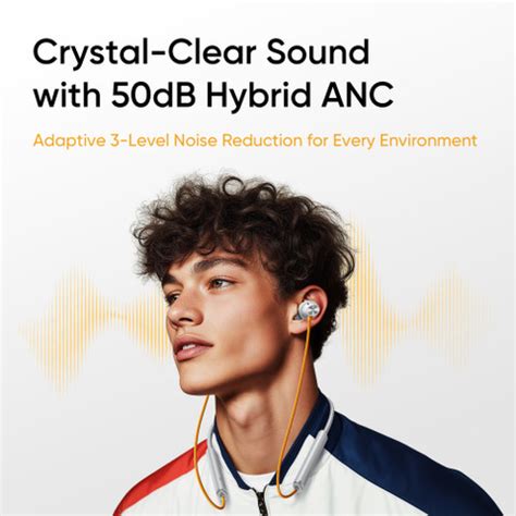 realme Buds Wireless 5 with 50dB ANC, 360 degree Spatial Audio, IP55 ...