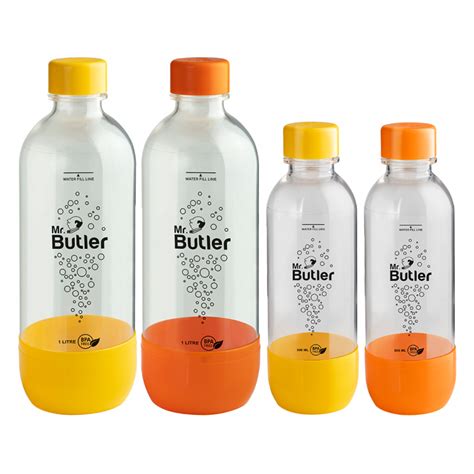 BPA Free PET Bottle Combo Pack 1000 ml & 500 ml - Pack of 4 – Mr Butler