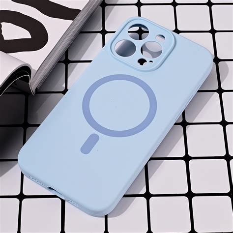 Maska(futrola) Magsafe Pure color za iPhone 15 Pro Max 6.7 svetlo plava ...