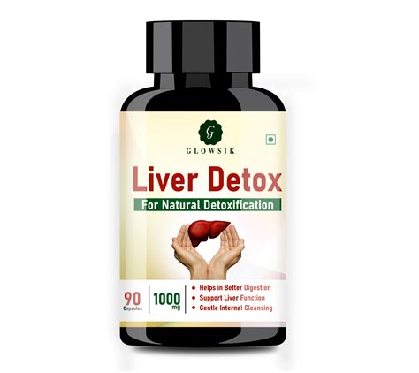 Glowsik Liver Detox Supplement Ayurvedic 1000mg with Milk Thistle for