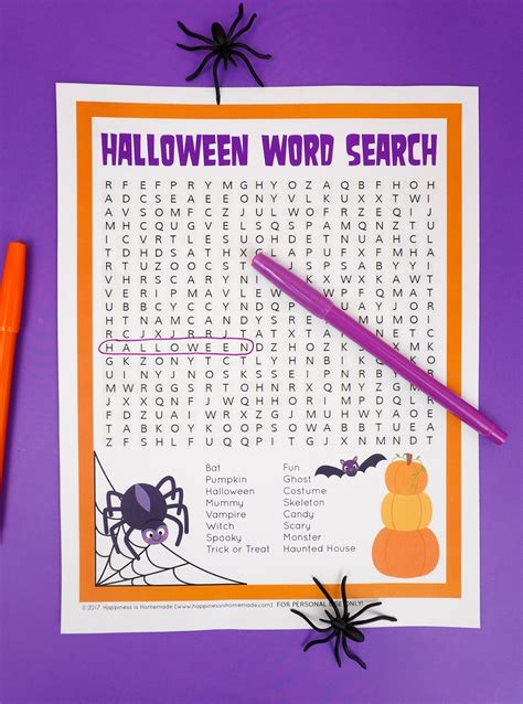 Halloween Word Search Puzzles Printable - Free Crossword Puzzle
