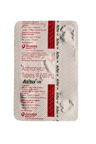 Azitus 500 Tablet: Uses, Side Effects, Price & Substitutes