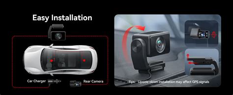 REDTIGER A4 4K+1080P Dual Dash Cam for Car, Clear Night View, 5.8GHz ...