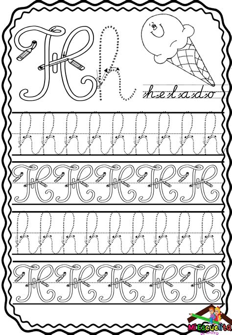 letras del abecedario en cursiva