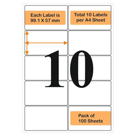 Oddy A4 self stick paper label -100 sheets Pack - SCOOBOO - Oddy