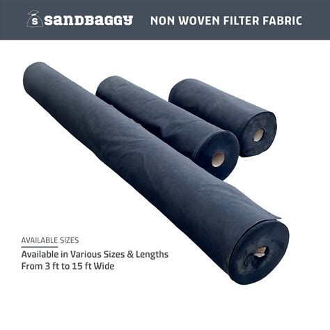Non-Woven Geotextile Filter Fabric 8 oz - Landscape Fabric - Sandbaggy