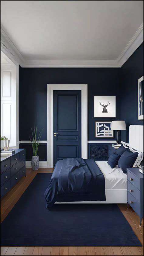 Navy Blue And White