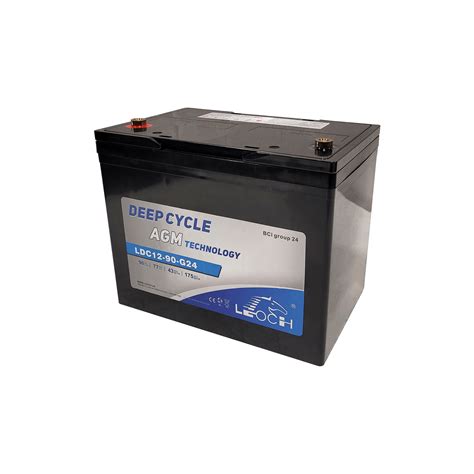 Leoch LDC12-90-G24-T6A Group 24 AGM Deep Cycle Battery | Battery ...