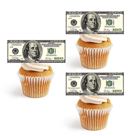 Buy Edible 100 Dollar Bills Wafer Paper Cake Decorating Hundred Bill ...