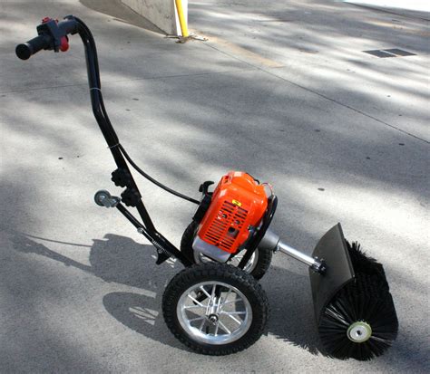 Two Wheel Push 52CC Snow Sweeper Driveway Cleaner Artificial Grass ...