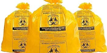 ATMOSPHERE Plastic Garbage Bags, Yellow, 19x21 inch, 100 Bags : Amazon ...