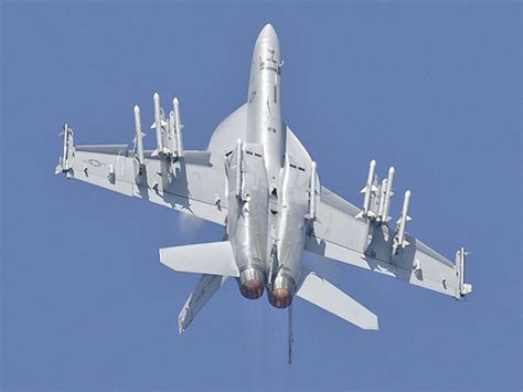 图文：F-18F超级大黄蜂战机进行空中飞行表演_新浪军事_新浪网