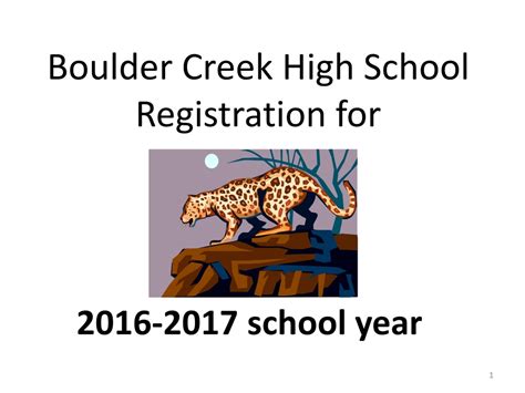 PPT - Boulder Creek High School Registration Guide | 2016-2017 School ...