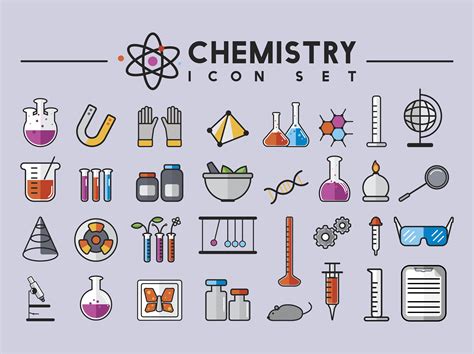 Illustration of chemistry laboratory instruments set - Download Free ...