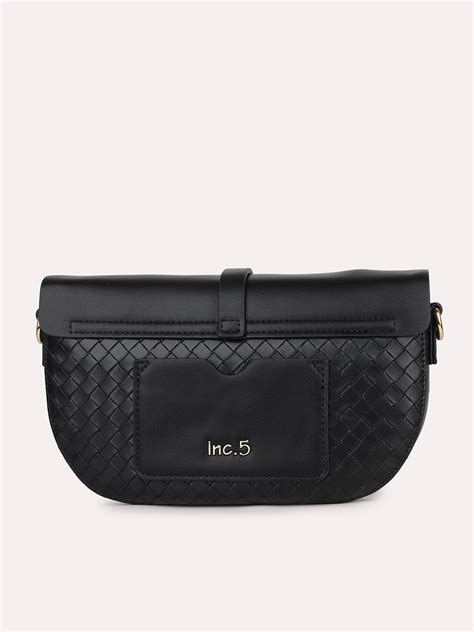 Buy Now Women Black Structured Sling Bag
