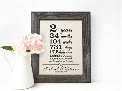 Cotton Anniversary Gift 2nd wedding anniversary gift 2 year