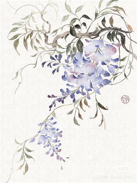 Blue Flowers Watercolor Painting - painting of blue flowers