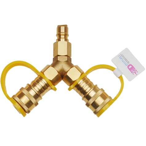 Natural Gas Splitter 3 8 Inch Y Type Quick Connect | Desertcart INDIA