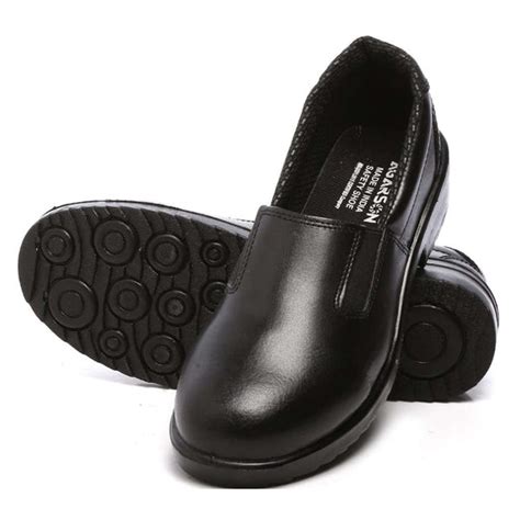 Buy Agarson LDS 05 Steel Toe Leather Upper Safety Shoe Black Online at ...