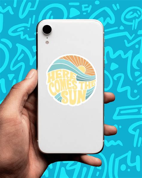 Here Comes the Sun Sticker | Stickerfever.in
