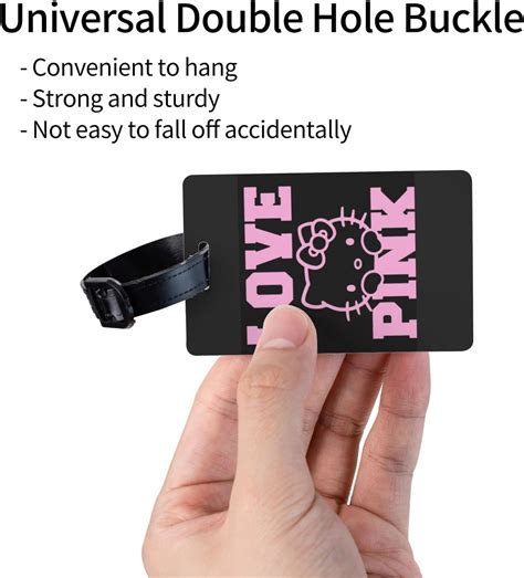 Buy Black Anime Luggage Tag Unique Travel Baggage Bag Tags with Name Id ...