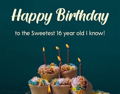 Happy 16th Birthday - Sweet 16 Birthday Wishes & Messages