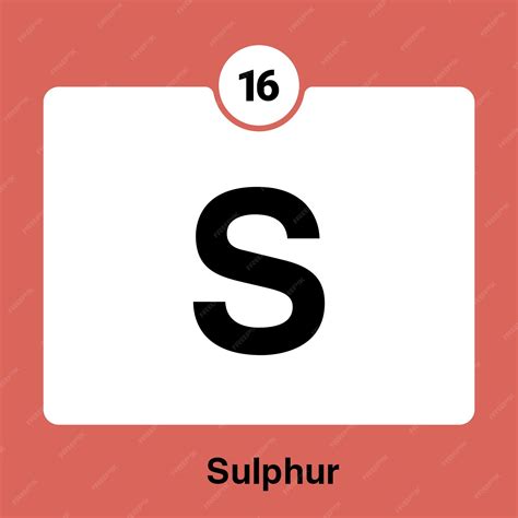 Premium Vector | 16 sulfur periodic table flashcards the element of life