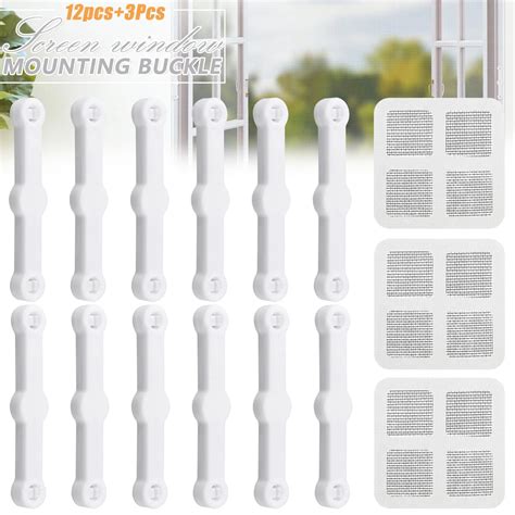 12PCS Screen Window Clips Self Adhesive for Fly Screen Insect ...
