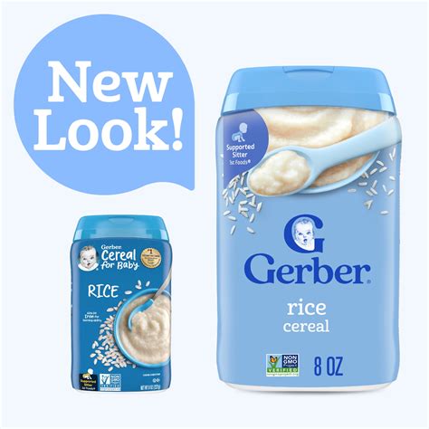 Gerber Stage 1 Baby Food, Baby Rice Cereal, Gerber Cereal For Baby ...