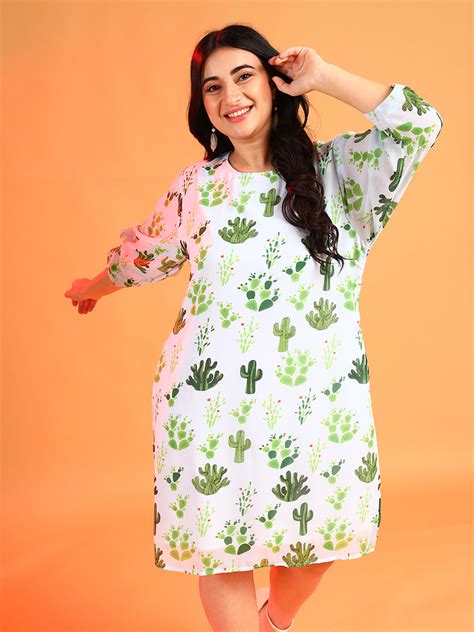 Plus Size WOMEN FLORAL DESIGN DRESS (3XL - 6XL) | Instafab Plus