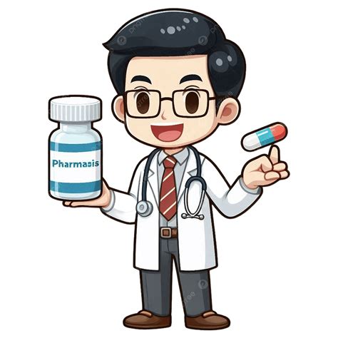Cartoon Pharmacist Or Doctor Art Transparent Free, Doctor, Pharmacist, Doctor 3d PNG Transparent ...