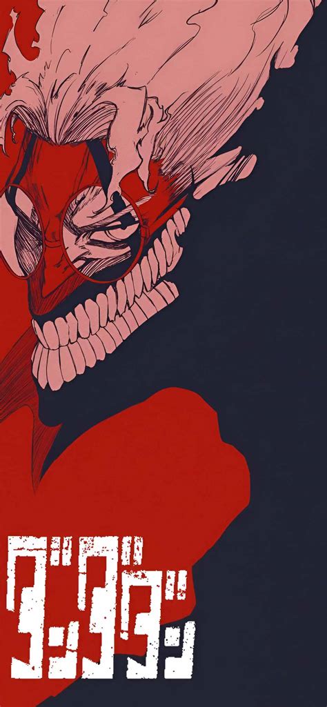 Dandadan Evil Exorcist Red Skull Wallpapers - Phone Wallpapers