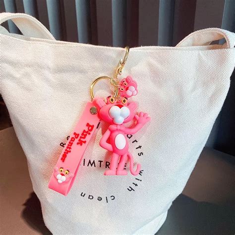 Cute Pink Panther 3D Keychain Online – TinyMinyMo