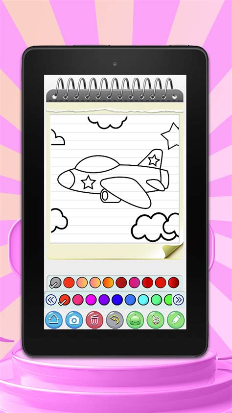 Airplane Games For Kids: Coloring Pages with Animated Effects - App on ...