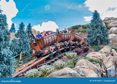 Seven Dwarfs Mine Train Ride at the Magic Kingdom Editorial Photo ...