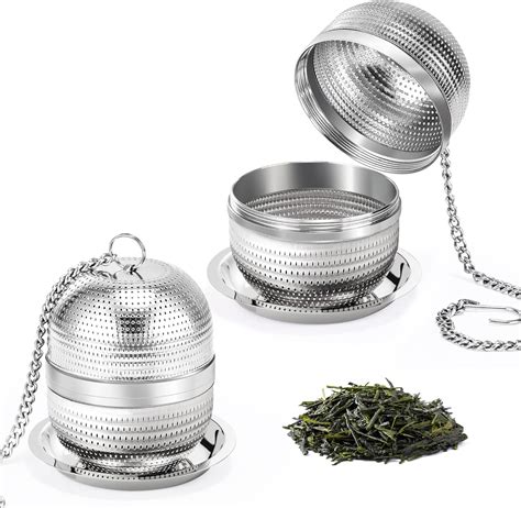 Amazon.com: Yoassi 2 Pack Tea Infusers for Loose Tea, Extra Fine Mesh ...