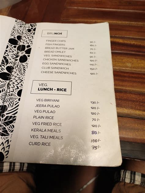 Menu at New Taras Zaitoon Restaurant, Anachal